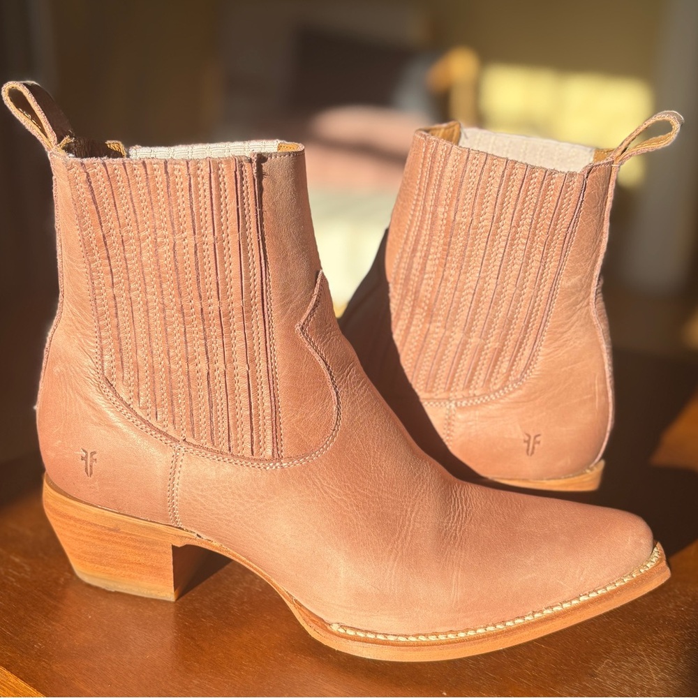 Women's Frye Leather Ankle Boots - Woodrose